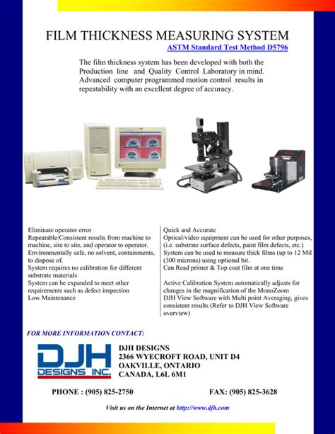 film thickness measurement techniques|film thickness measurement systems.